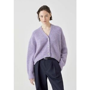 CLOSED Italian Yarn Alpaca Blend Cardigan in Lilac Breeze - S
